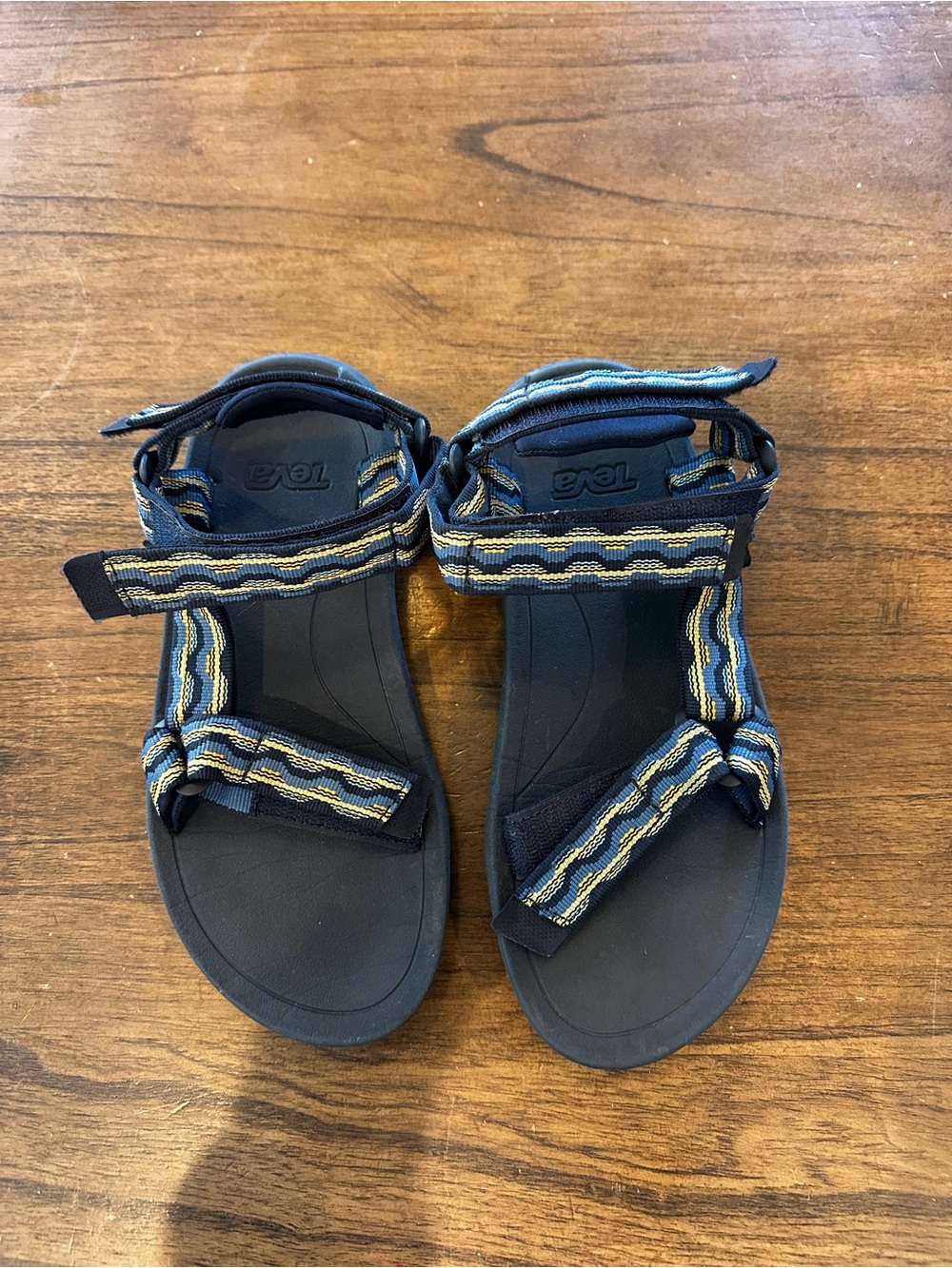 Teva Kids Size 4 Navy Blue Strappy Sport Sandals 1019390Y EU 36